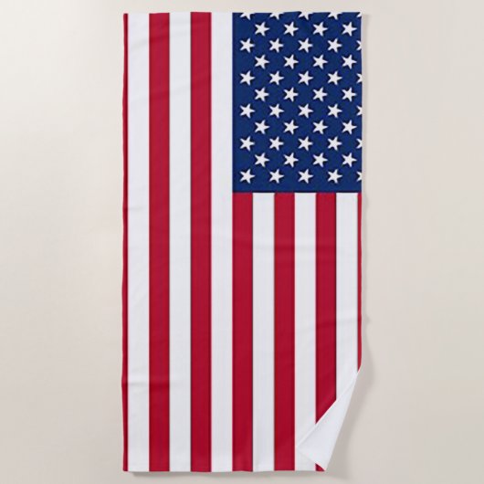 Serviette De Plage Drapeau national des États-Unis d'Amérique (Devant)