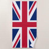 Serviette De Plage Drapeau national du Royaume-Uni (Devant)