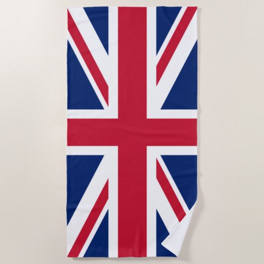Serviette De Plage Drapeau national du Royaume-Uni (Devant)