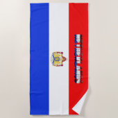 Serviette De Plage Drapeau néerlandais (Devant)