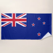 Serviette De Plage Drapeau néo-zélandais (Devant)
