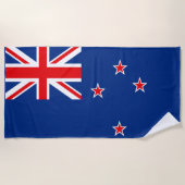 Serviette De Plage Drapeau néo-zélandais (Devant)