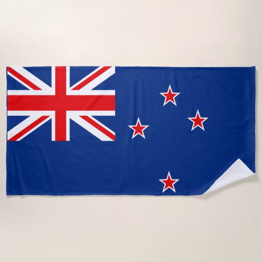 Serviette De Plage Drapeau néo-zélandais (Devant)