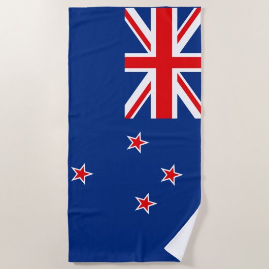 Serviette De Plage Drapeau néo-zélandais (Devant)