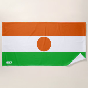 Serviette De Plage Drapeau Niger Splendide patriotique