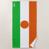 Serviette De Plage Drapeau Niger Splendide patriotique (Devant)