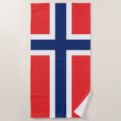 Serviette De Plage Drapeau Norvège (Devant)