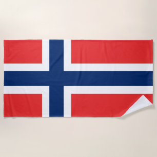 Serviette De Plage Drapeau norvégien