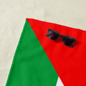 Serviette De Plage Drapeau palestinien et carte avec Motif Keffiyeg (En situation)