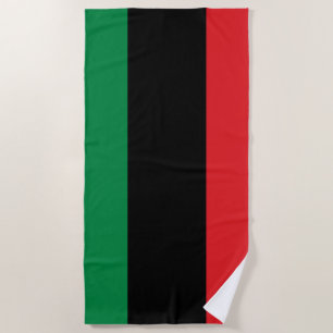 Serviette De Plage Drapeau panafricain UNIA