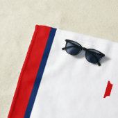 Serviette De Plage Drapeau patriotique américain Donald Trump 2024 (En situation)