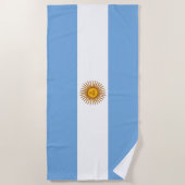 Serviette De Plage Drapeau Patriotique Argentin (Devant)
