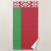 Serviette De Plage Drapeau patriotique biélorusse (Devant)