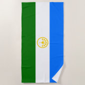Serviette De Plage Drapeau patriotique de Bachkortostan (Devant)