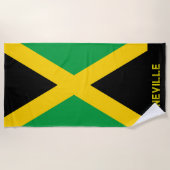 Serviette De Plage Drapeau patriotique de Jamaïque (Devant)