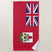 Serviette De Plage Drapeau patriotique des Bermudes (Devant)