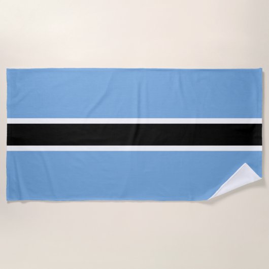 Serviette De Plage Drapeau patriotique du Botswana (Devant)