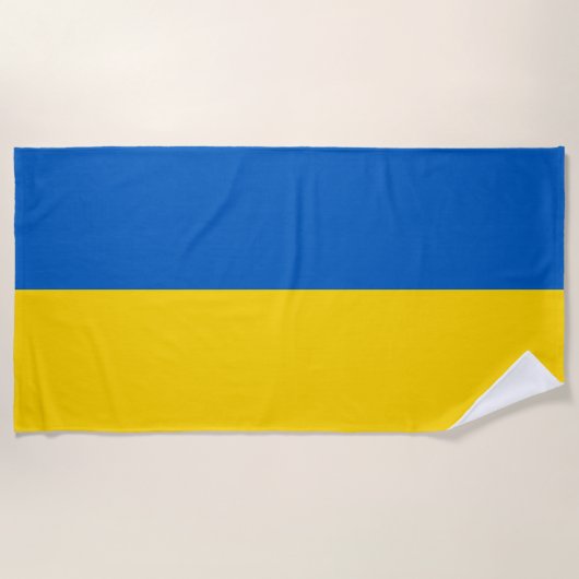 Serviette De Plage Drapeau patriotique ukrainien (Devant)