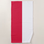 Serviette De Plage Drapeau Pologne (Devant)