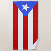 Serviette De Plage Drapeau Porto Rico (Devant)