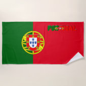 Serviette De Plage Drapeau portugais (Devant)