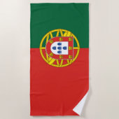 Serviette De Plage Drapeau portugais Bandeira De Portugal (Devant)