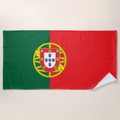 Serviette De Plage Drapeau Portugal (Devant)