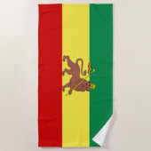 Serviette De Plage Drapeau rastafarien (Rastafarianisme) (Rasta) (Devant)