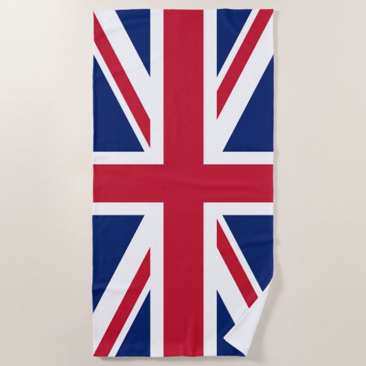 Serviette De Plage Drapeau Royaume-Uni  (Devant)