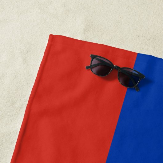 Serviette De Plage Drapeau russe (En situation)