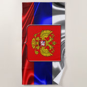 Serviette De Plage Drapeau russe (Devant)