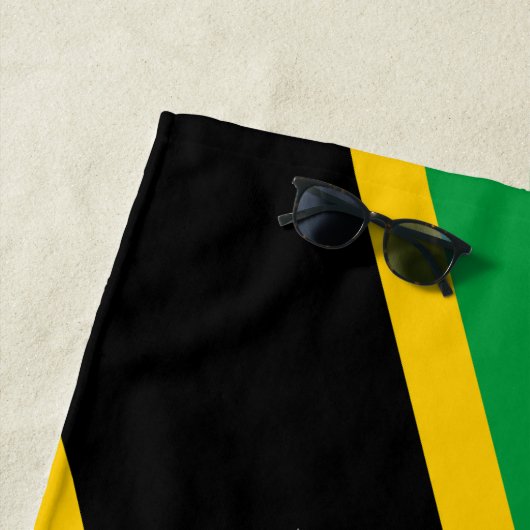 Serviette De Plage Drapeau Saint-Kitts-et-Nevis (En situation)