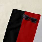 Serviette De Plage Drapeau satanique (Satanisme) (En situation)