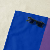 Serviette De Plage Drapeau SlipperyJoe's Bisexual Pride lavande-rose (En situation)