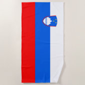 Serviette De Plage Drapeau Slovénie (Devant)