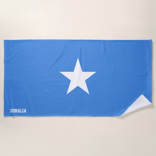 Serviette De Plage Drapeau Somalie Splendide patriotique (Devant)