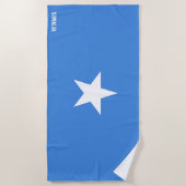 Serviette De Plage Drapeau Somalie Splendide patriotique (Devant)