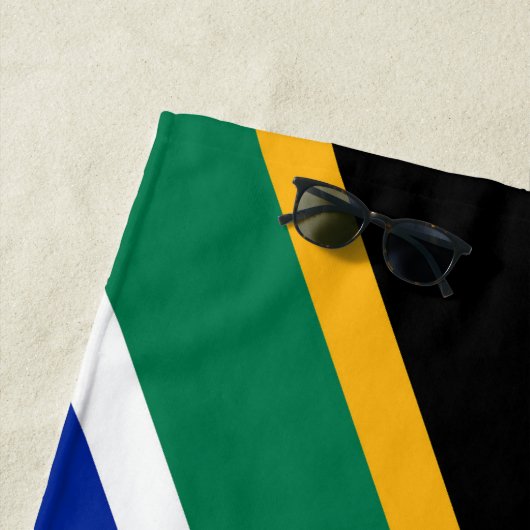 Serviette De Plage drapeau sud-africain (En situation)