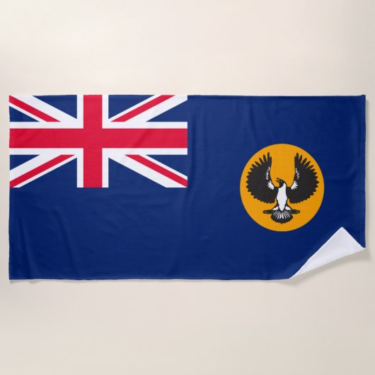 Serviette De Plage Drapeau sud-australien (État australien) (SA) (Devant)