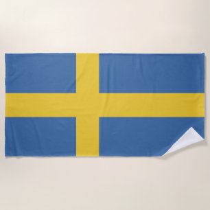 Serviette De Plage Drapeau suédois