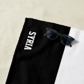 Serviette De Plage Drapeau syrien Splendide patriotique (En situation)