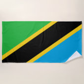 Serviette De Plage Drapeau tanzanien (Devant)