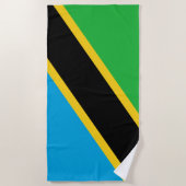 Serviette De Plage Drapeau tanzanien (Devant)