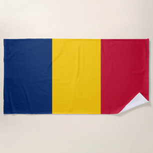 Serviette De Plage Drapeau Tchad