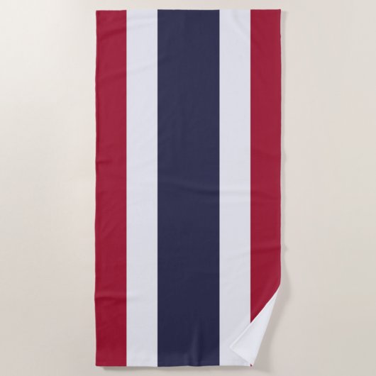 Serviette De Plage Drapeau Thaïlande  (Devant)