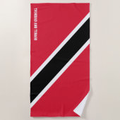 Serviette De Plage Drapeau Trinité-et-Tobago Splendid Patriotic (Devant)