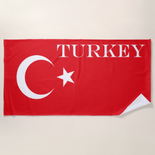 Serviette De Plage Drapeau turc