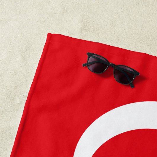 Serviette De Plage Drapeau turc (En situation)