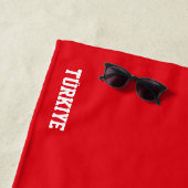 Serviette De Plage Drapeau Turquie Splendide patriotique (En situation)