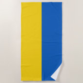 Serviette De Plage Drapeau Ukraine (Devant)